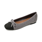 Damen elegante Ballerinas mit modischem Schleifenakzent und hochwertigem Obermaterial