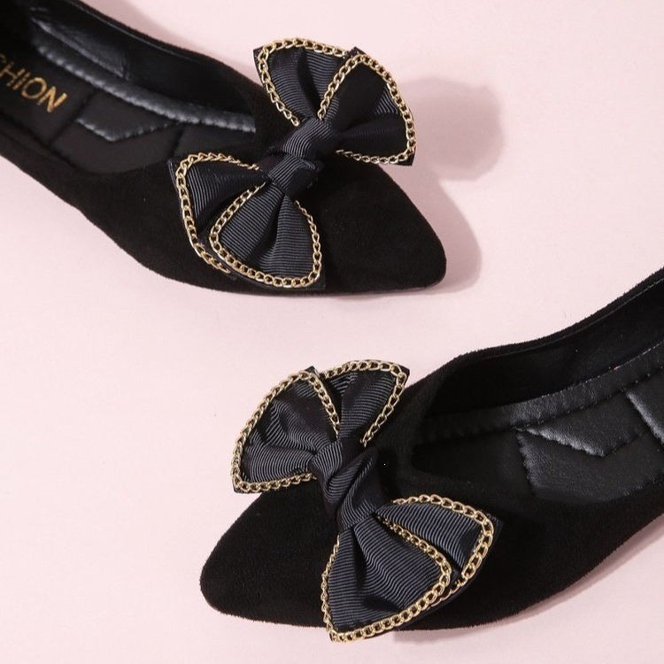 Damen Ballerinas mit elegantem Schleifen-Design R&B