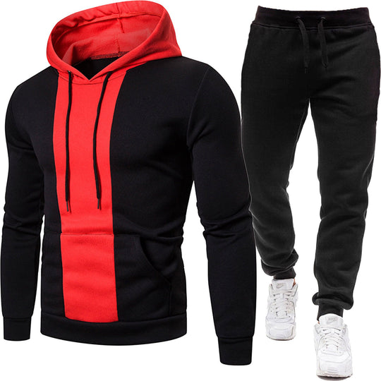 Herren Sportliche Kapuzenjacke und Jogginghose R&B