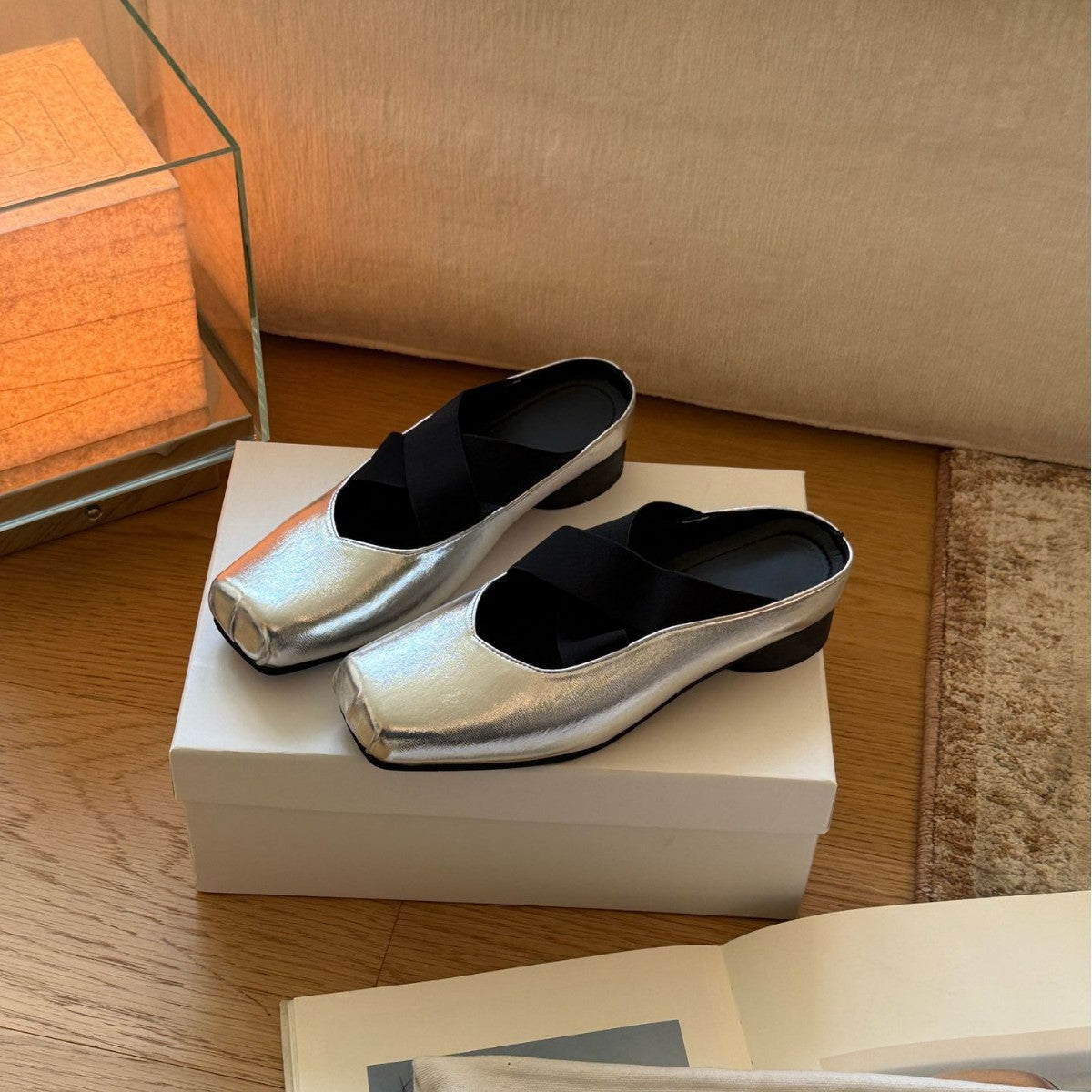 Damen Elegante Ballerinas mit auffälligem Glanz und passgenauem Schnitt R&B