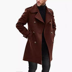 Herren eleganter und leichter Frühlingstrenchcoat R&B