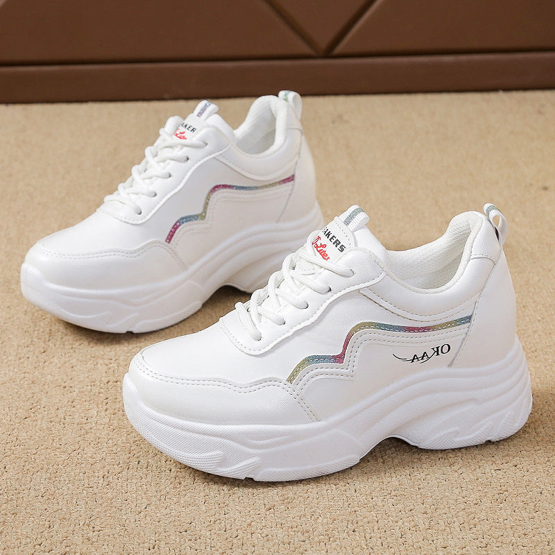 Damen Sportliche Sneakers mit modischem Plateau und atmungsaktivem Obermaterial R&B