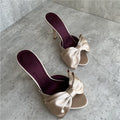 Damen High Heel Sandalen mit kunstvollem Schleifendesign R&B