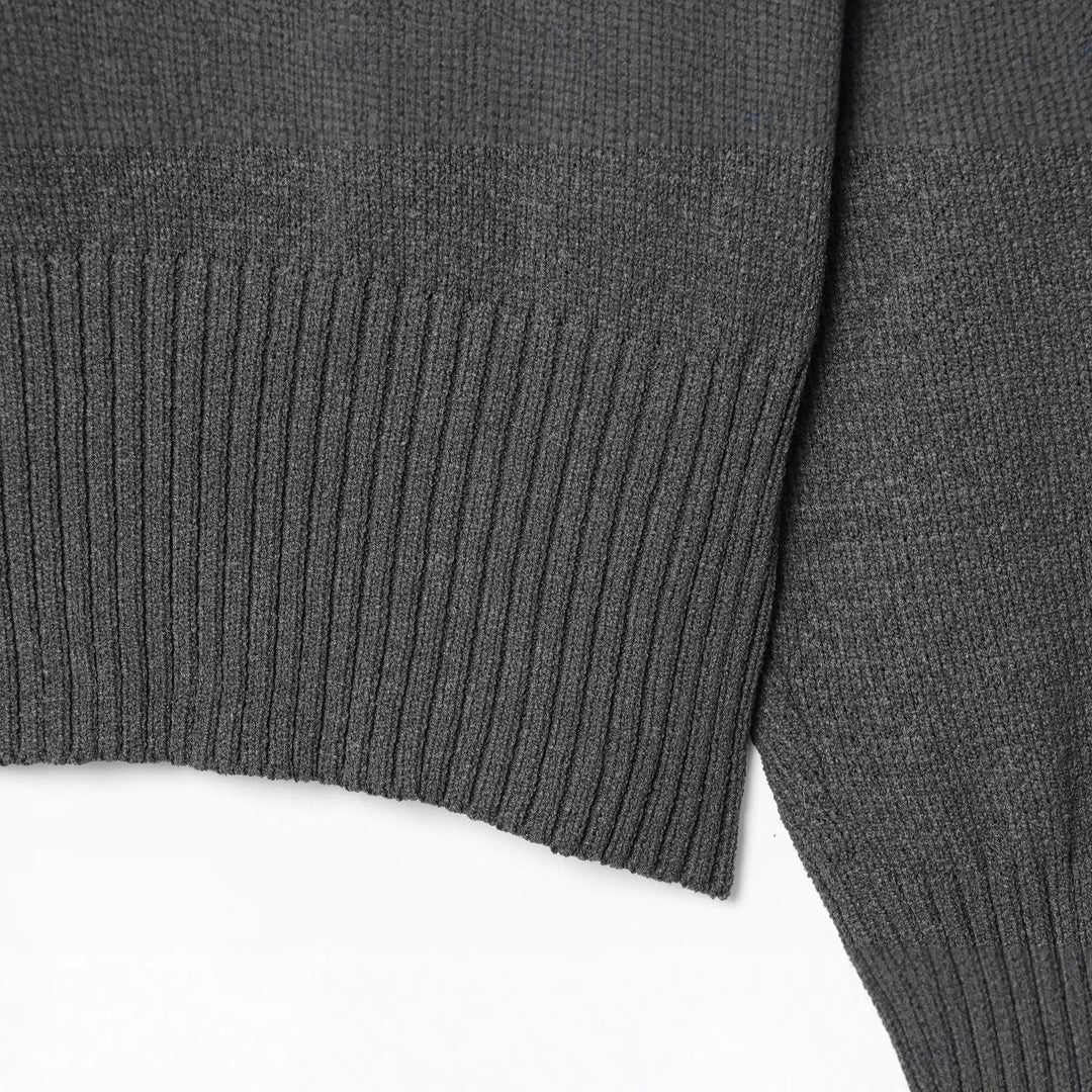 Damen gemütlicher Strickpullover mit weitem Schnitt und eleganter Bundabschlüsse R&B