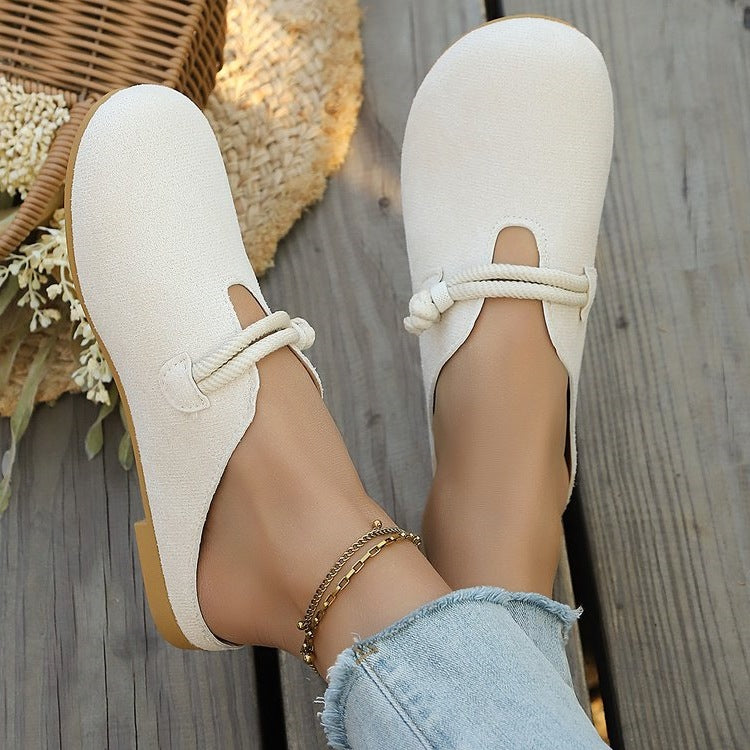 Damen Komfortable Einlegesohlen-Clogs mit flexibler Schnürung R&B