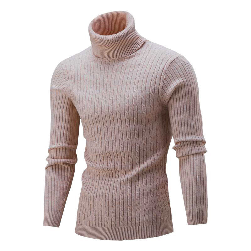 Herren modischer Rollkragenpullover aus feinem Strick R&B