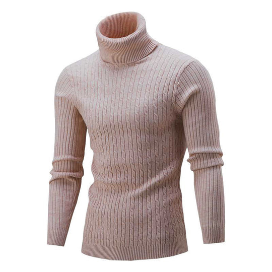 Herren modischer Rollkragenpullover aus feinem Strick R&B