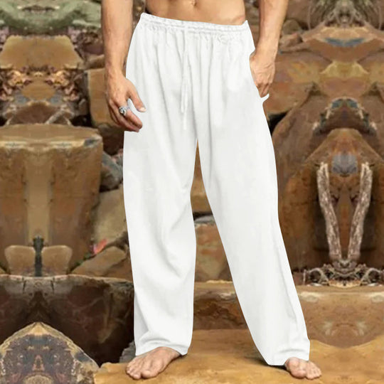 Herren entspannende Freizeithose mit elastischem Bund und praktischen Taschen R&B
