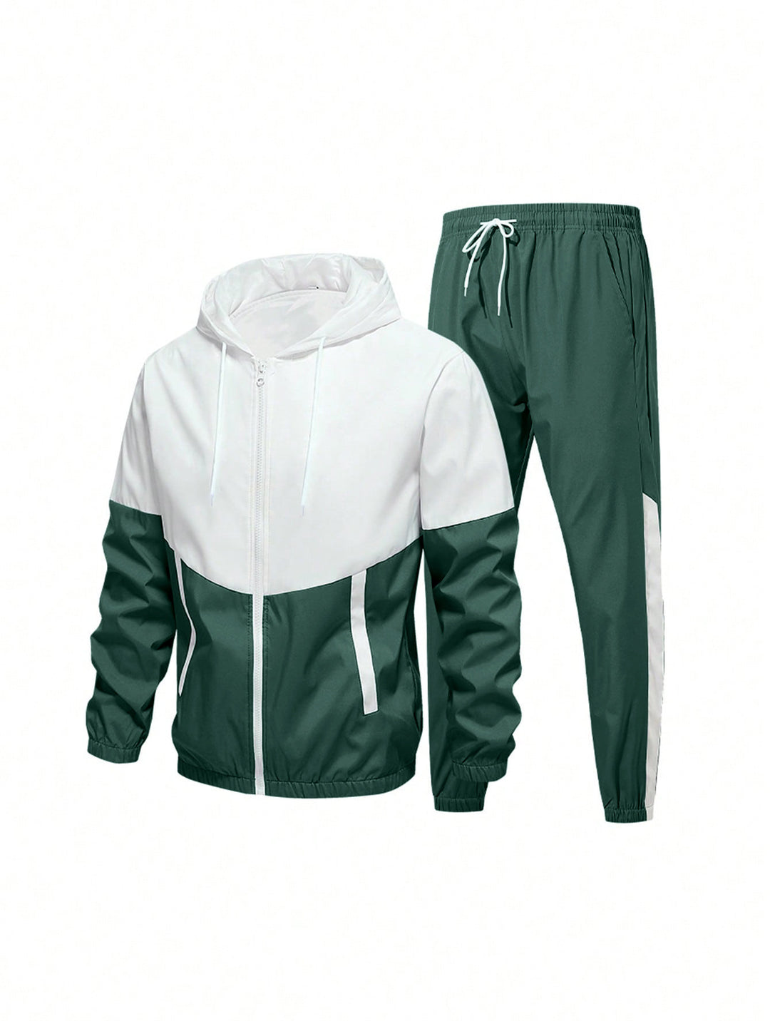 Herren Sportanzug mit atmungsaktiver Jacke und elastischen Jogginghosen R&B