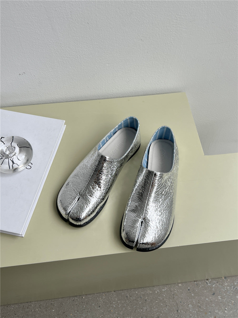 Damen Bequeme Lederpantoletten R&B