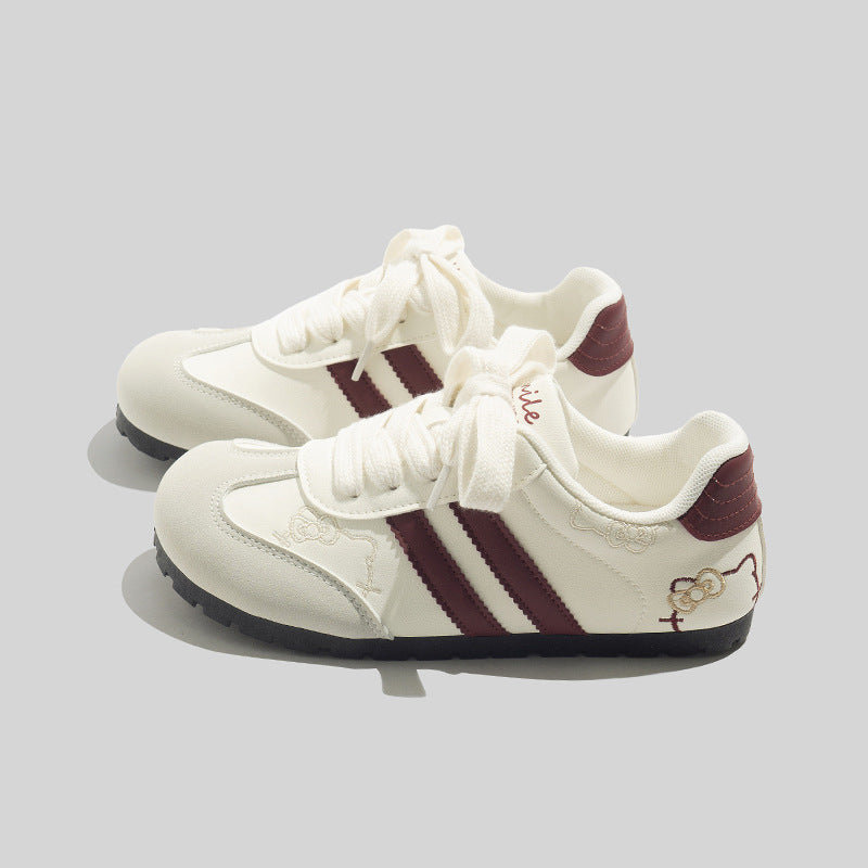 Damen Trendige Sneakers mit verspieltem Hello Kitty Motiv und rutschfester Sohle R&B