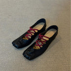 Damen Ballerinas mit modischem Schnür-Design und eleganter Passform R&B