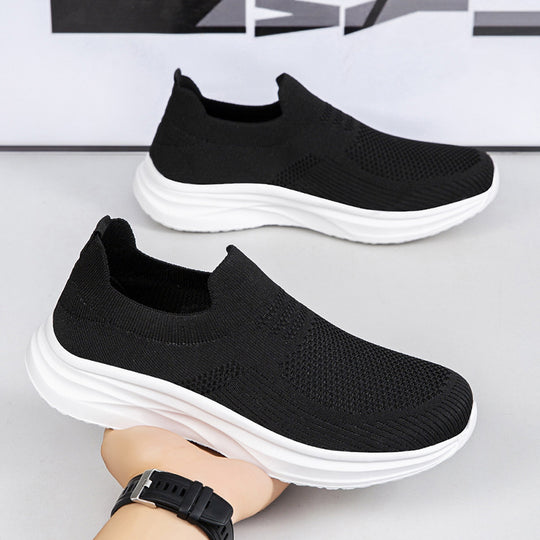 Damen Sportliche Slip-On Sneakers mit atmungsaktivem Obermaterial und dämpfender Sohle R&B