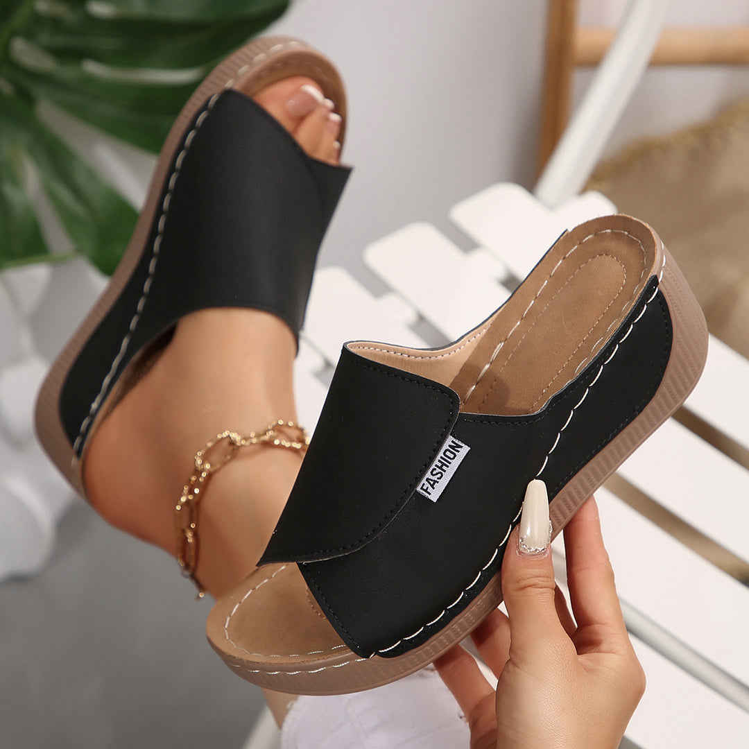 Damen modische Hausschuh-Pantoletten mit bequemer Innensohle und trendigem Design R&B