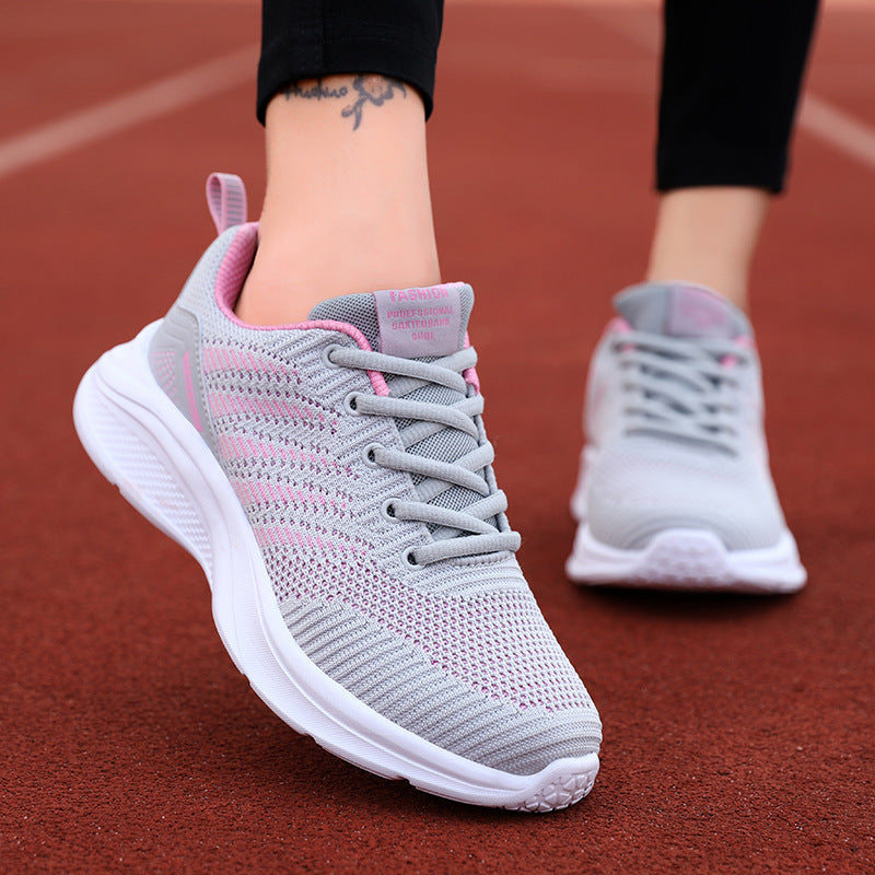 Damen atmungsaktive Performance-Laufschuhe mit dämpfender Sohle und flexiblem Obermaterial R&B
