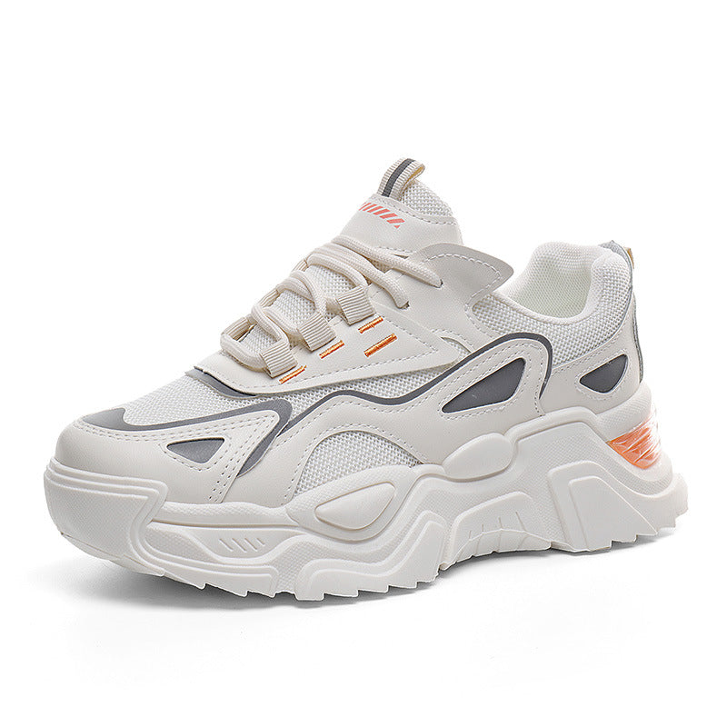 Damen Trendige Chunky Sneakers mit atmungsaktiven Mesh-Einsätzen und dämpfendem Sohlenprofil R&B