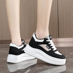 Damen modische Plateau-Sneaker mit atmungsaktivem Obermaterial und dämpfender Laufsohle R&B