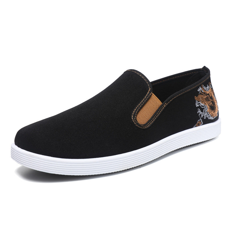 Damen modische Stoffslipper mit elegantem Stickmuster R&B