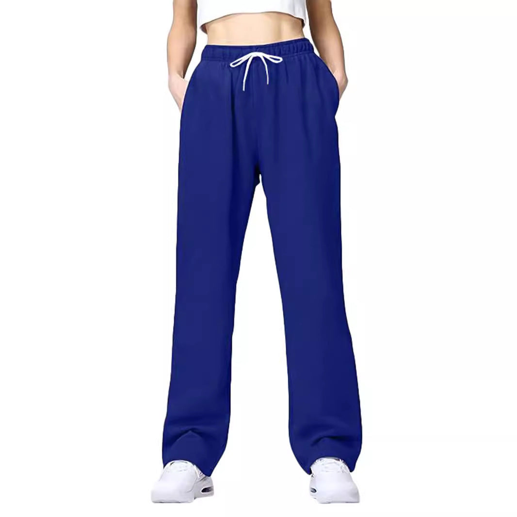 Damen bequeme Sporthose mit elastischem Bund und seitlichen Taschen R&B