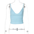 Damen Crop-Top mit asymmetrischem Schnitt und figurbetonter Silhouette R&B