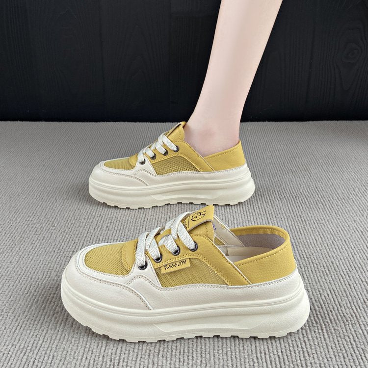 Damen komfortable Slip-On Sneakers mit gepolsterter Sohle R&B