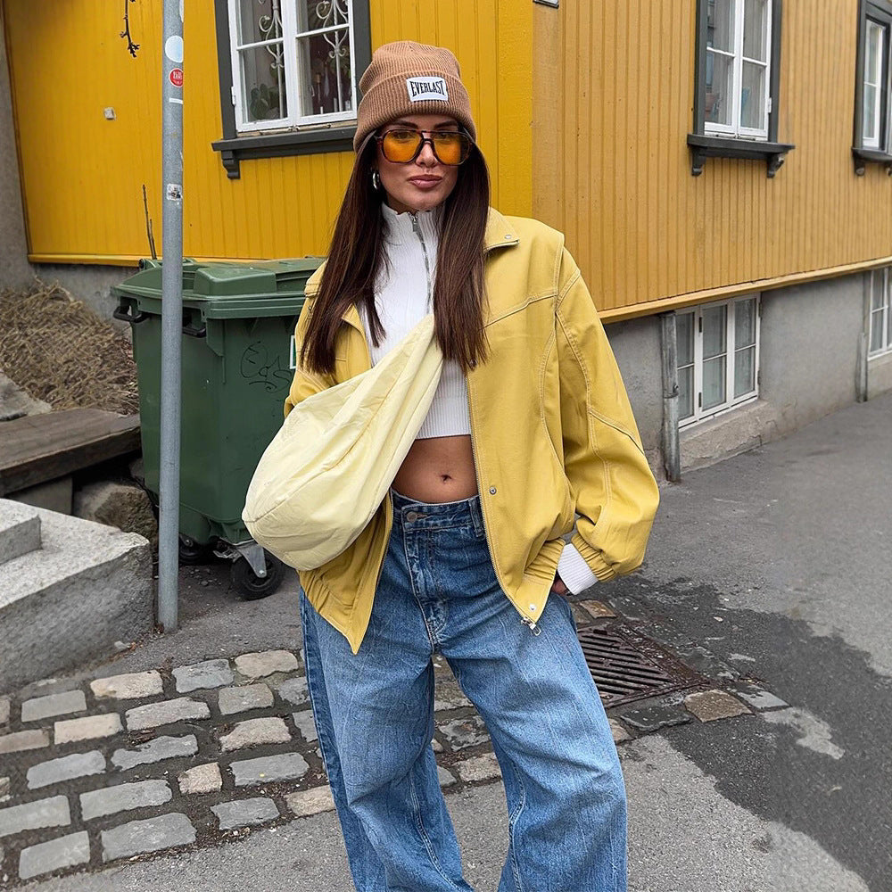 Damen Trendige Oversized Jacke R&B