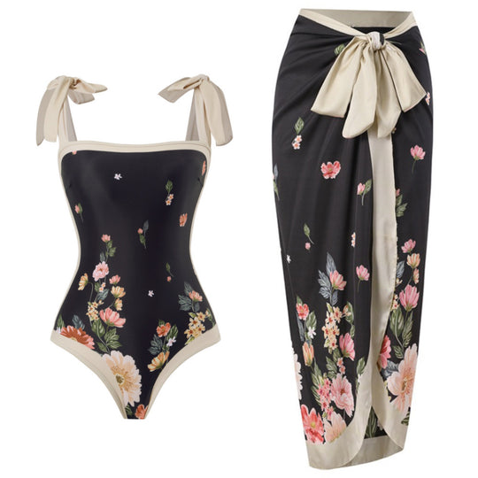 Damen Eleganter Schwimmanzug mit floralem Design R&B