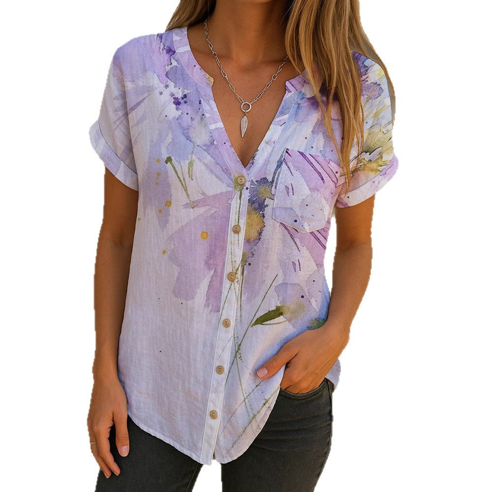 Damen Elegante Bluse mit floralen Stickereien R&B