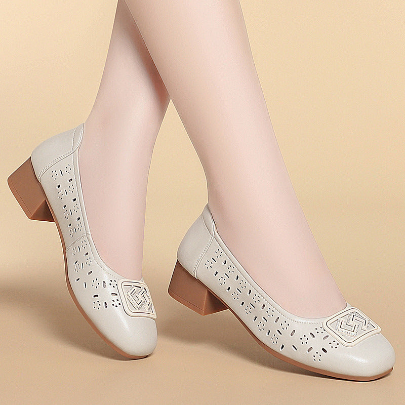 Damen Ballerinas mit modischen Cut-Outs und eleganter Verzierung R&B