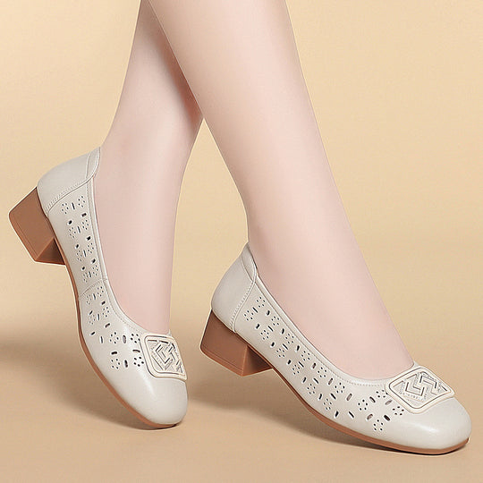 Damen Ballerinas mit modischen Cut-Outs und eleganter Verzierung R&B