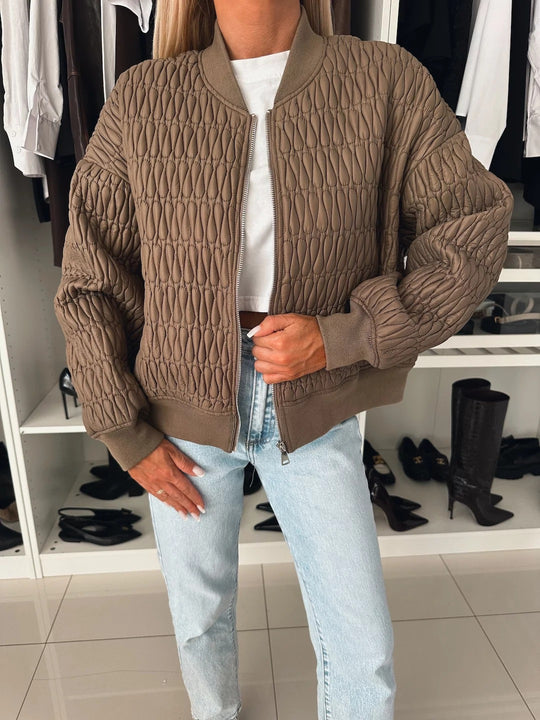 Damen Steppjacke mit komfortabler Passform und elastischen Bündchen R&B