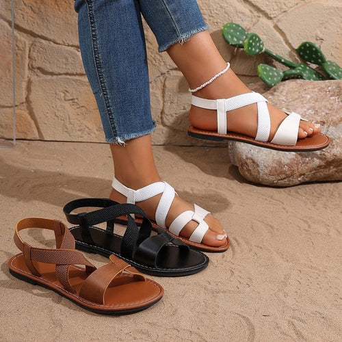 Damen modische Sandalen mit elegantem Riemendesign R&B