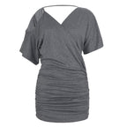 Damen Wickelkleid mit raffiniertem Schnitt R&B