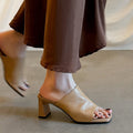 Damen Bequeme Mules mit stylishen Blockabsätzen R&B