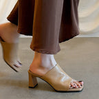Damen Bequeme Mules mit stylishen Blockabsätzen R&B