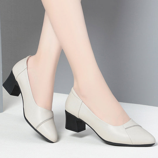 Damen Bequeme Pumps mit elegantem Blockabsatz und klassischem Design R&B