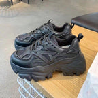 Damen Chunky Sneaker mit atmungsaktiven Mesh-Einsätzen und robustem Profil