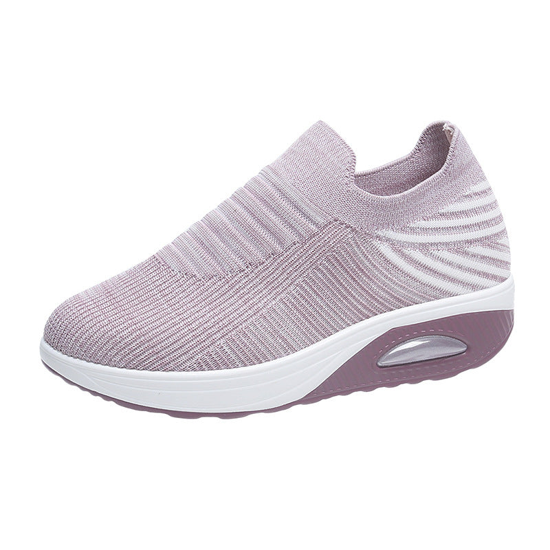 Damen Atmungsaktive Slip-On Sneakers mit dämpfendem Fußbett