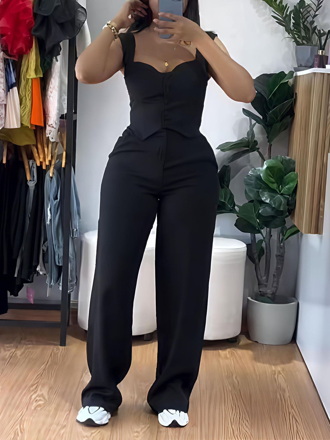 Damen Jumpsuit mit tailliertem Schnitt R&B