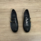 Damen Mokassins mit dekorativen Schnallen und elegantem Glanz R&B