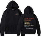 Damen Kapuzenpullover mit motivierendem Schriftzug