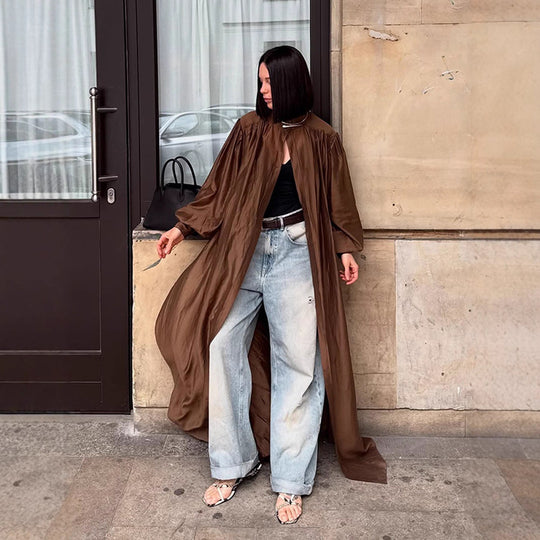 Damen elegante Chiffon-Kimono Jacke R&B
