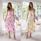 Damen Maxikleid mit zartem Blumenprint und modernem Schnitt R&B