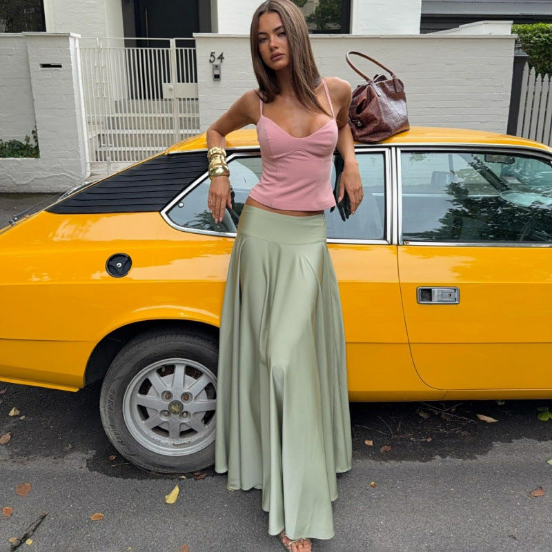 Damen Maxirock mit fließendem Schnitt und flexiblem Bund R&B