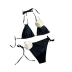 Damen Bikini-Set mit elegantem Blumenmuster R&B