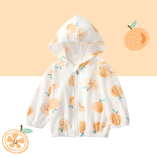 Unisex nan leichtgewicht Musselin Kapuzenjacke für Babys mit elastischen Bündchen R&B