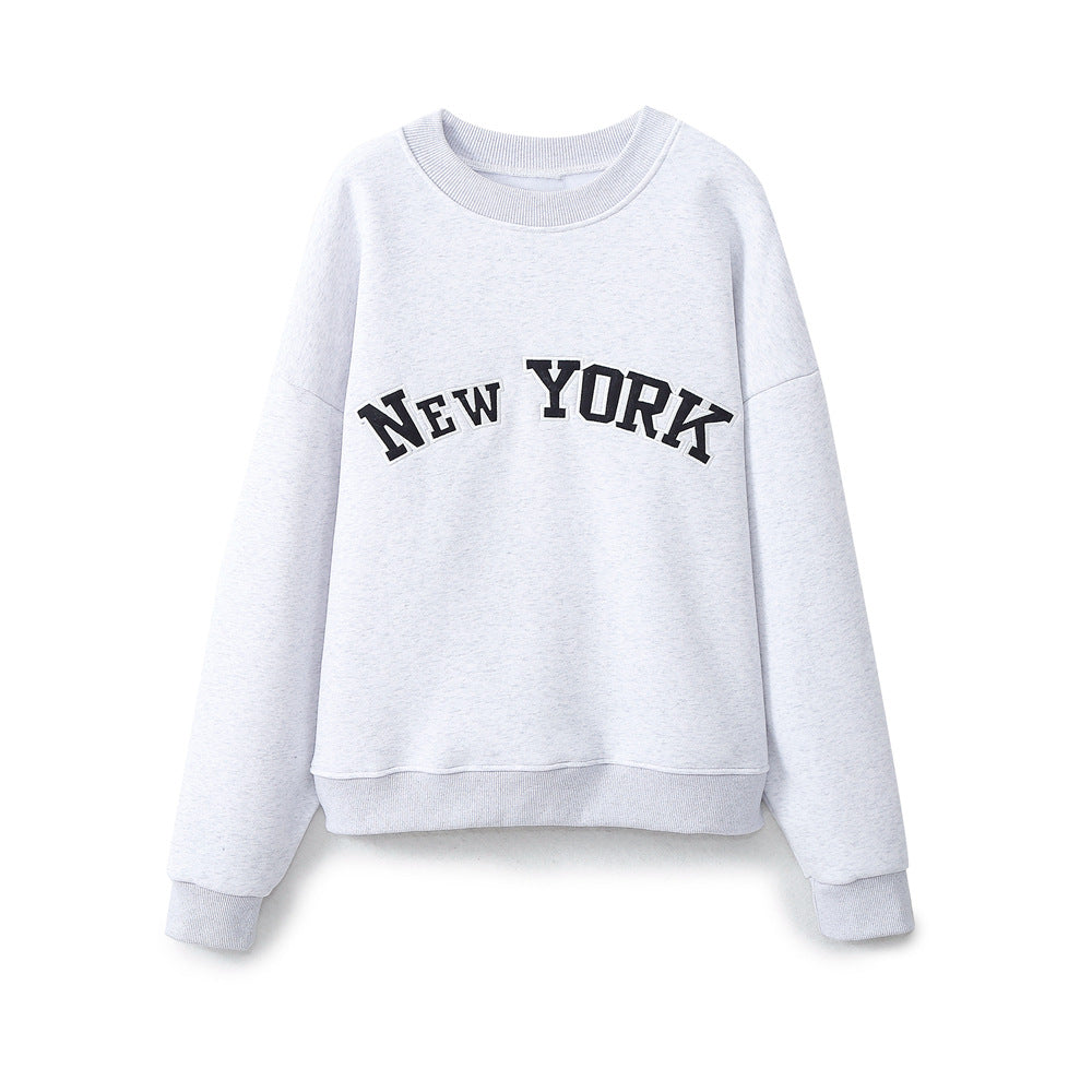 Damen Casual Sweatshirt mit New York Print R&B
