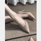 Damen spitze High Heel Pumps aus glänzendem Lackleder R&B