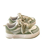 Damen Sportliche Plateau Sneakers mit einzigartigem Design und atmungsaktiver Oberflächenstruktur