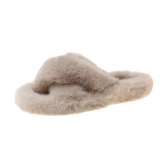 Damen Flauschige Hausschuhe mit kuscheligem Innenfutter R&B